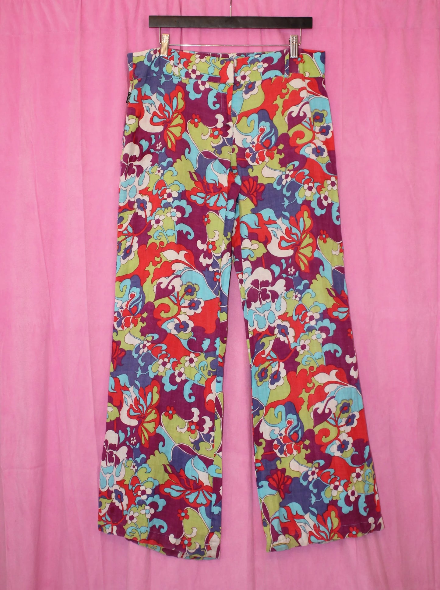 Vintage | Unisex | Trousers | 70's Print | Size M