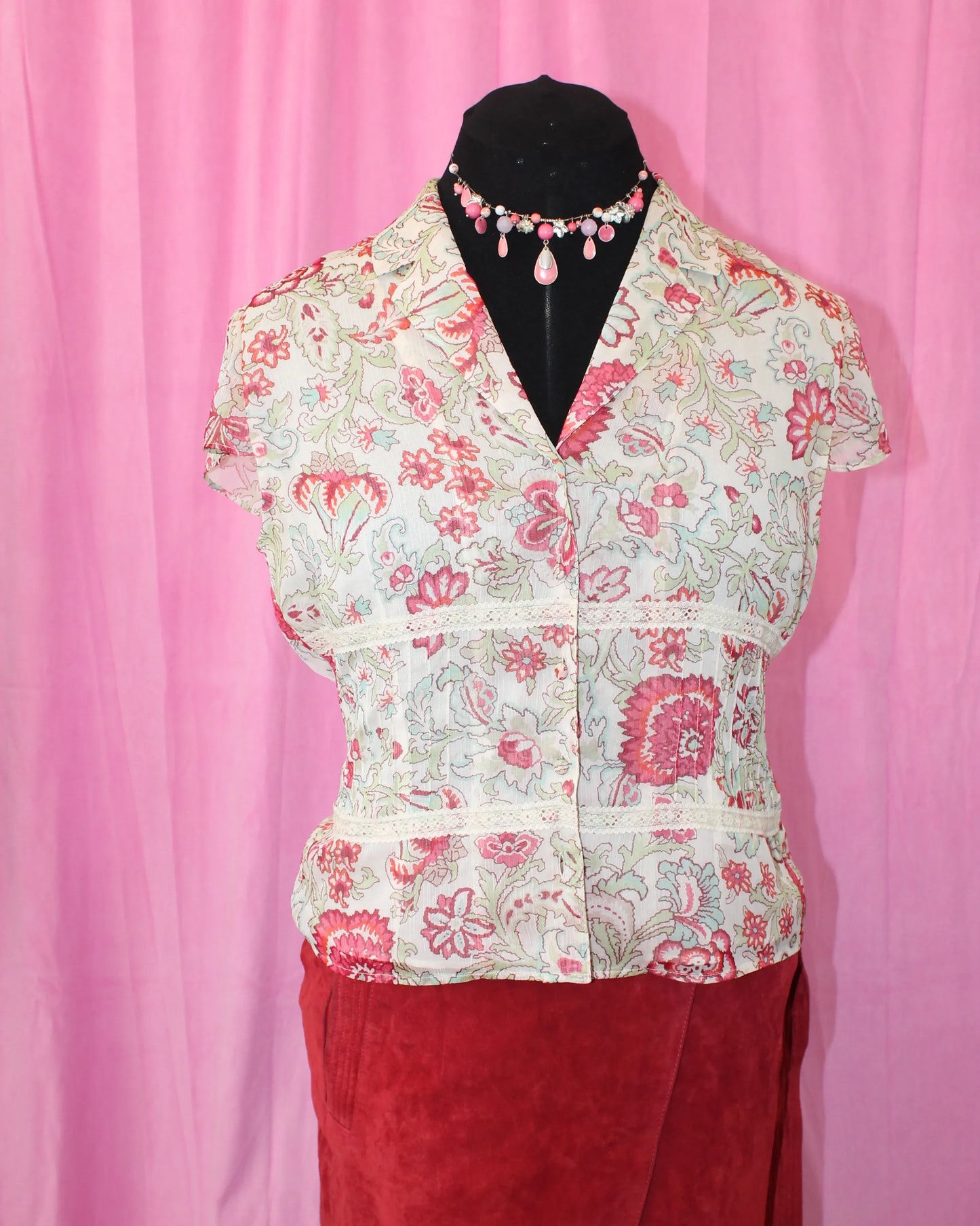 Minuet | Womens | Blouse | Floral Button Up | Size 12