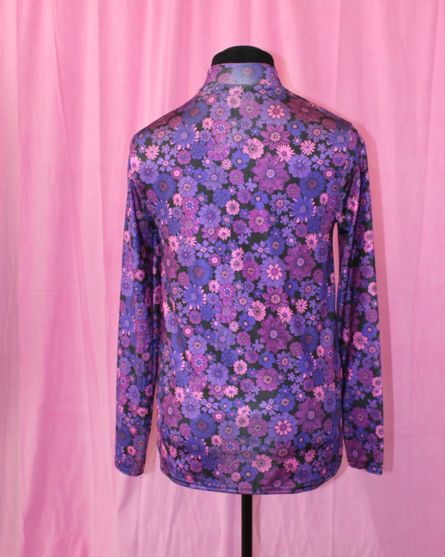 River Island | Womens | High Neck Top | Purple Floral | Size 12