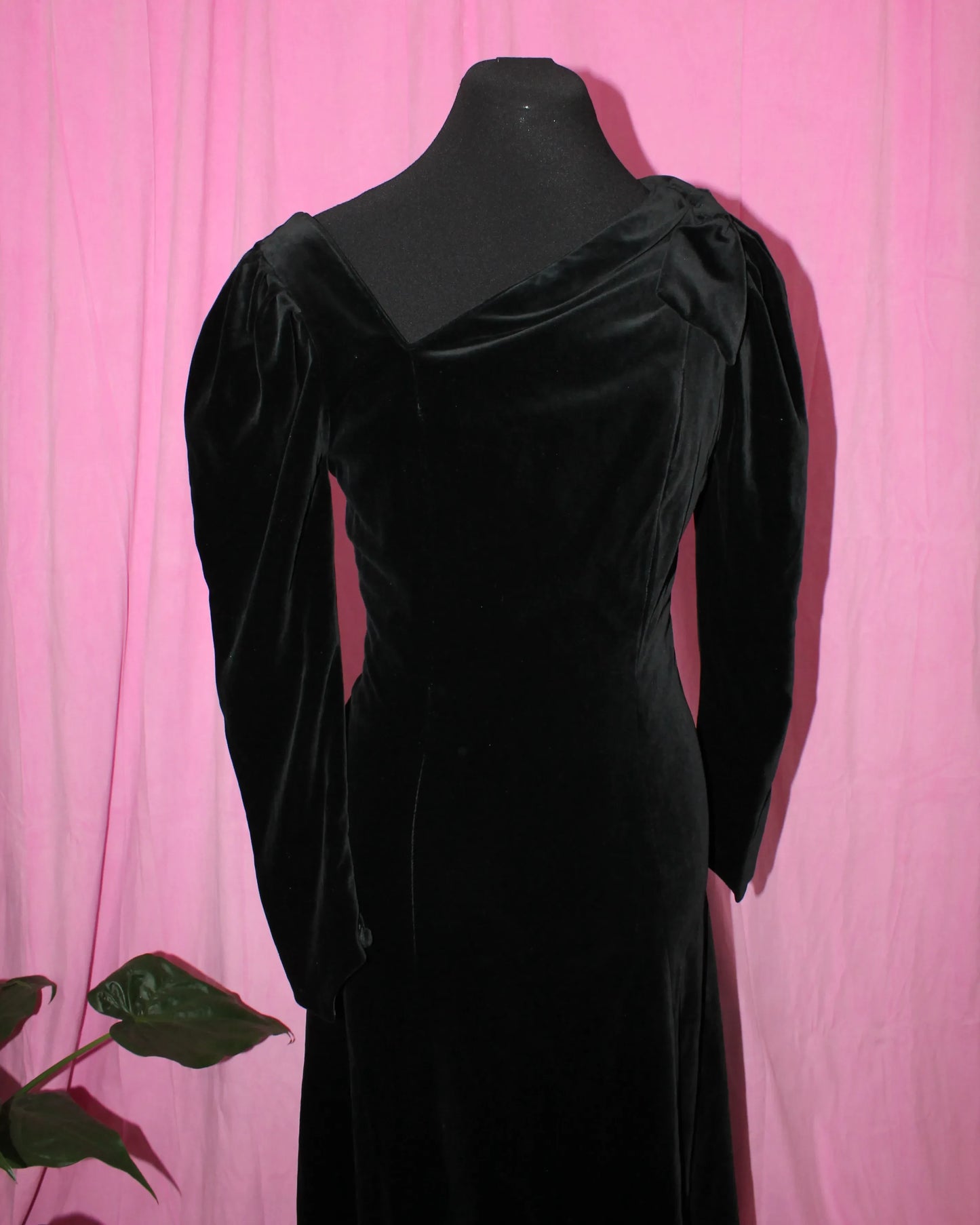 Black Velvet Laura Ashley Dress- Size XS