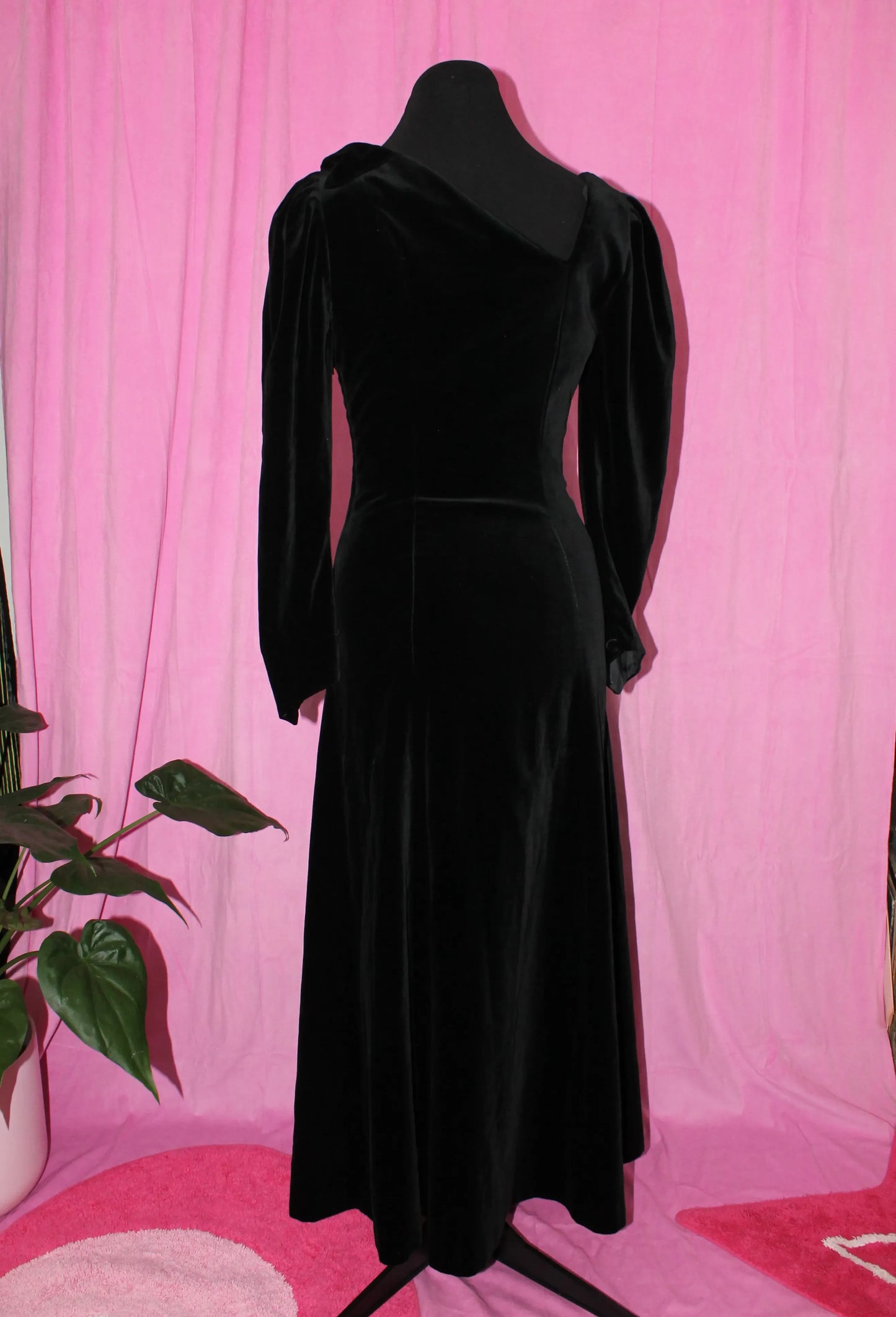 Black Velvet Laura Ashley Dress- Size XS