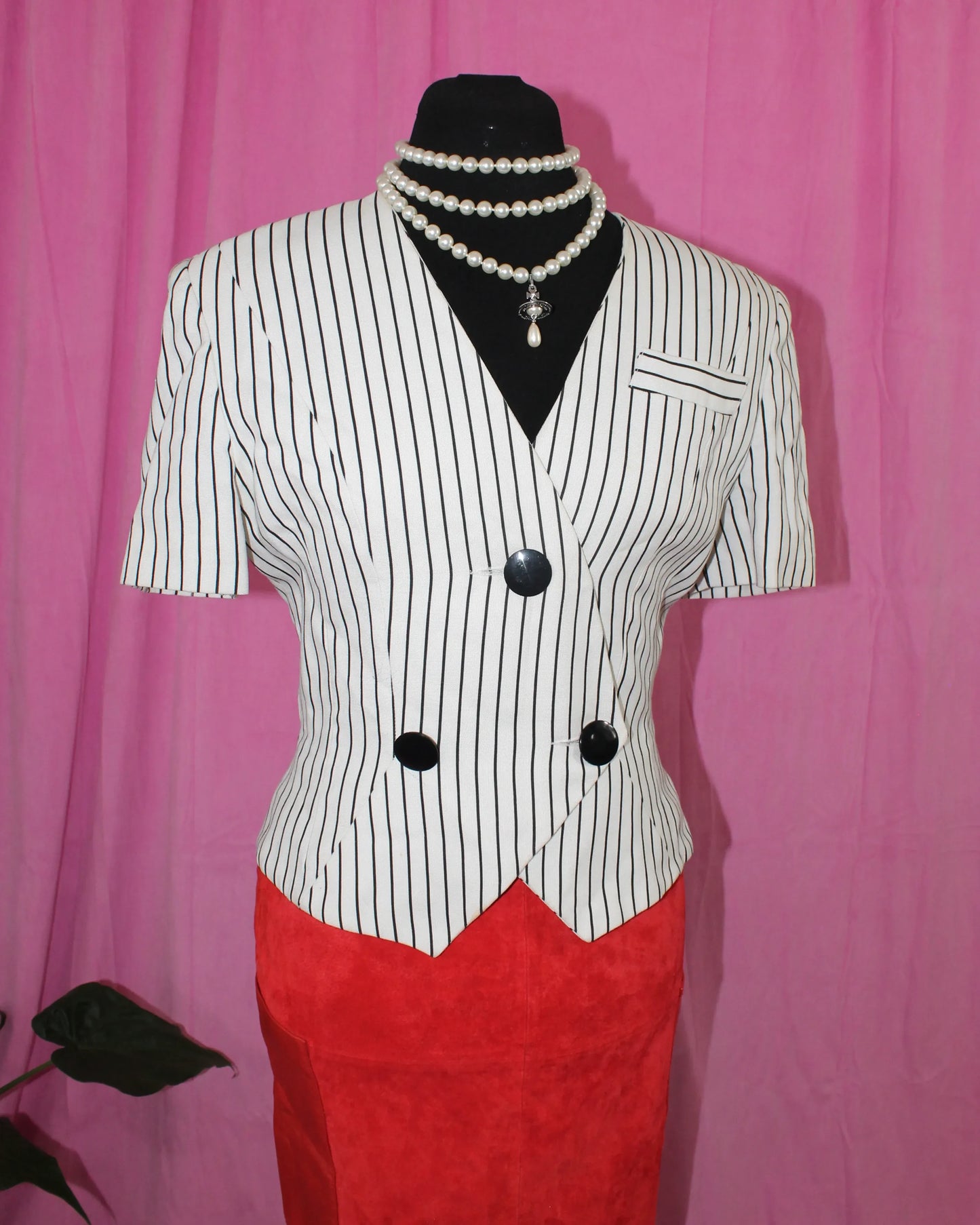 Striped Blazer - Size M