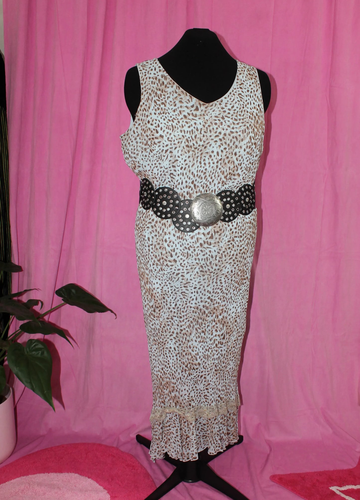 Leopard Blue Lace- Size L 20/22