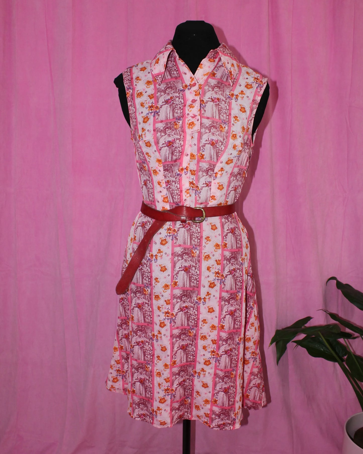 Handmade | Dress | Vintage Print | Size S