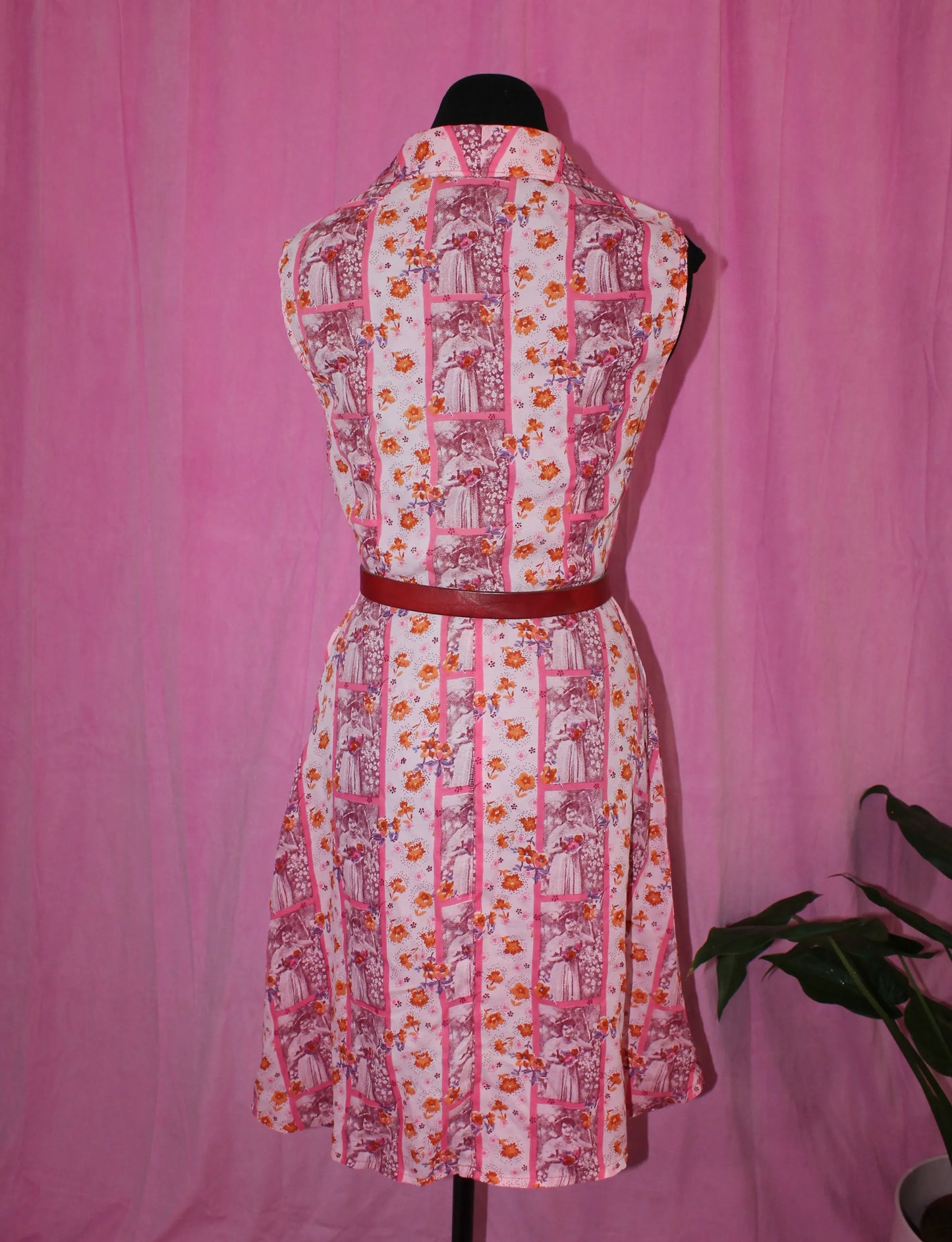 Handmade | Dress | Vintage Print | Size S