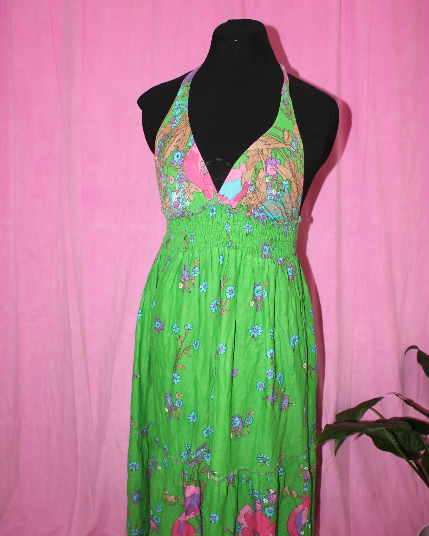 Handmade | Dress | Floral Halter Summer | Size S