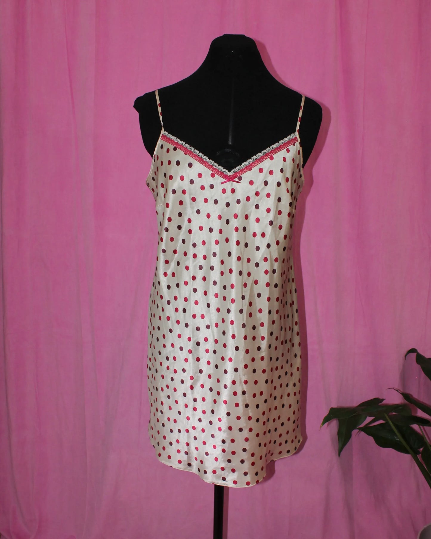 Vintage | Dress | Polka Dot Slip | Size 16