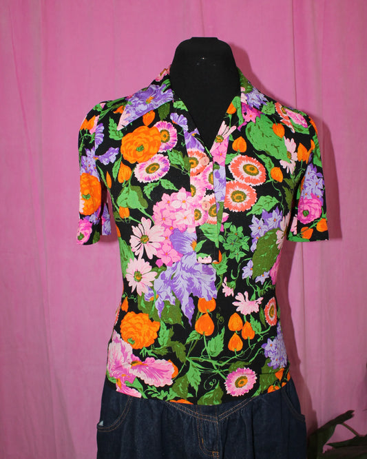 Handmade | Top | Floral Vintage | Size S