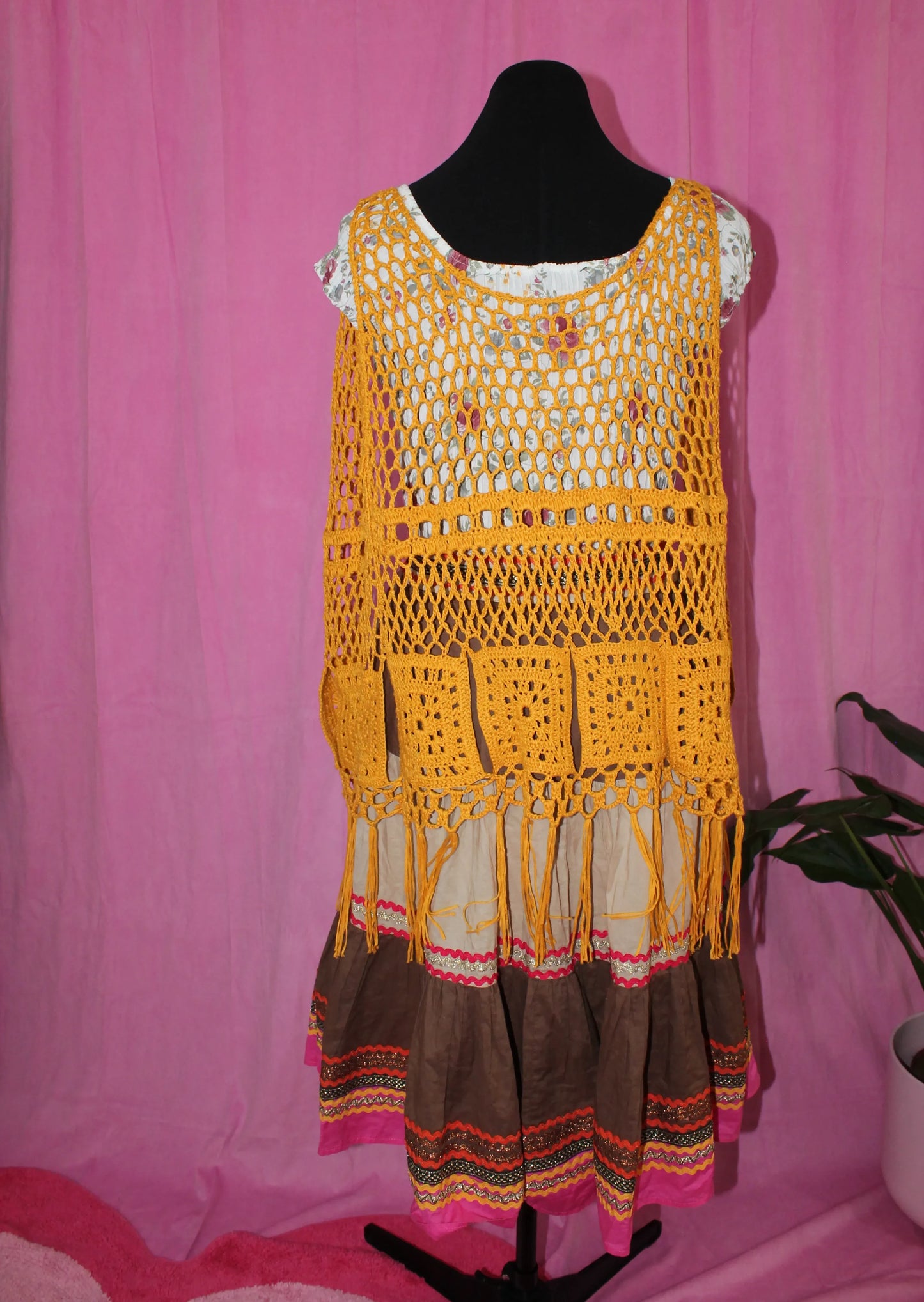 No Brand | Shawl | Mustard Crochet Shawl | No Size