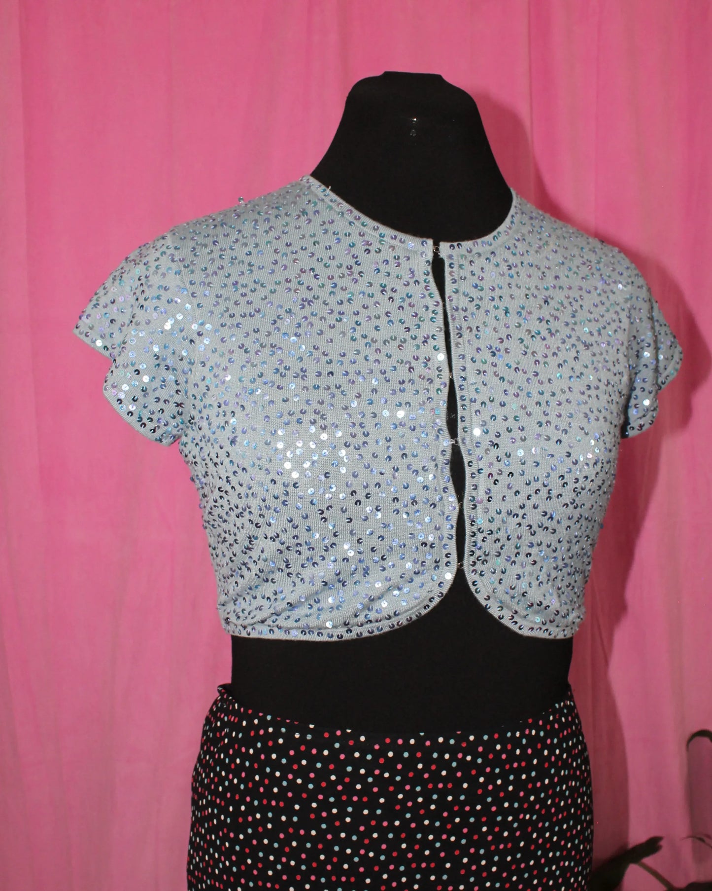 Laura Ashley | Bolero | Blue Sequin | Size 10